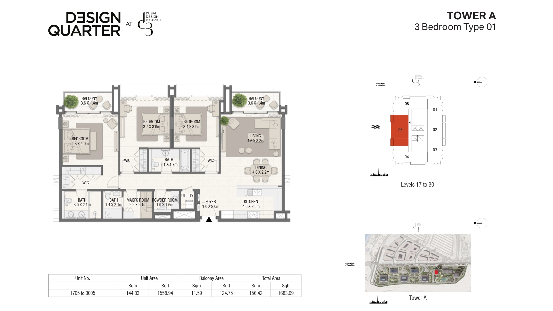 3 BR - Type A